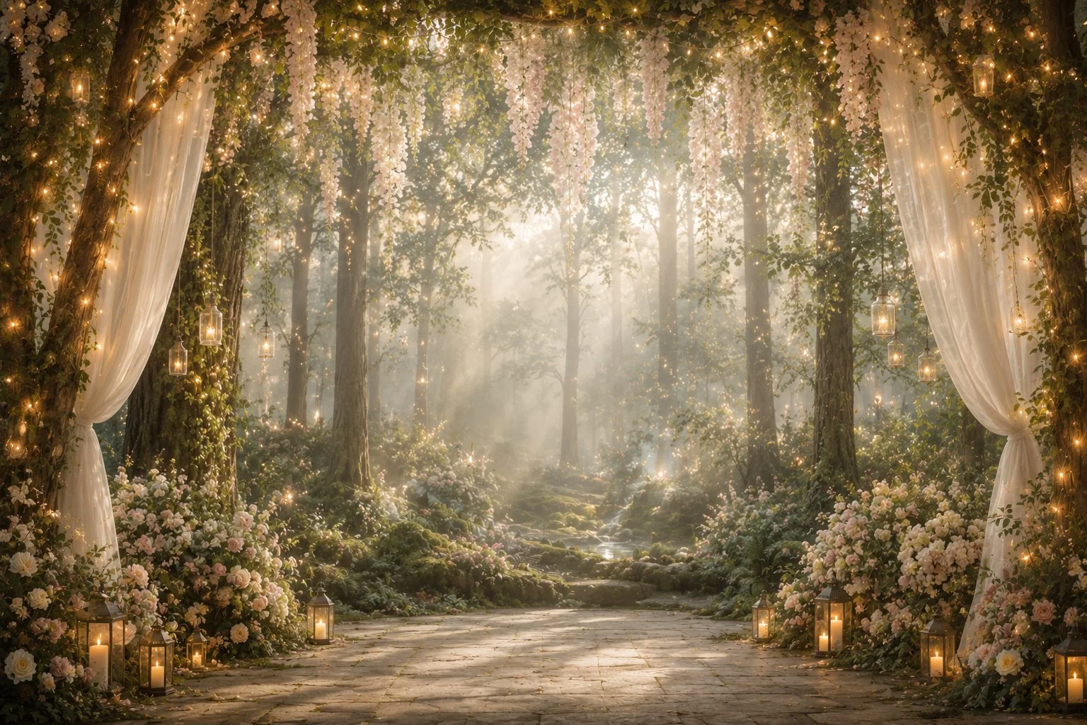 Enchanted Forest wedding website & invitation design