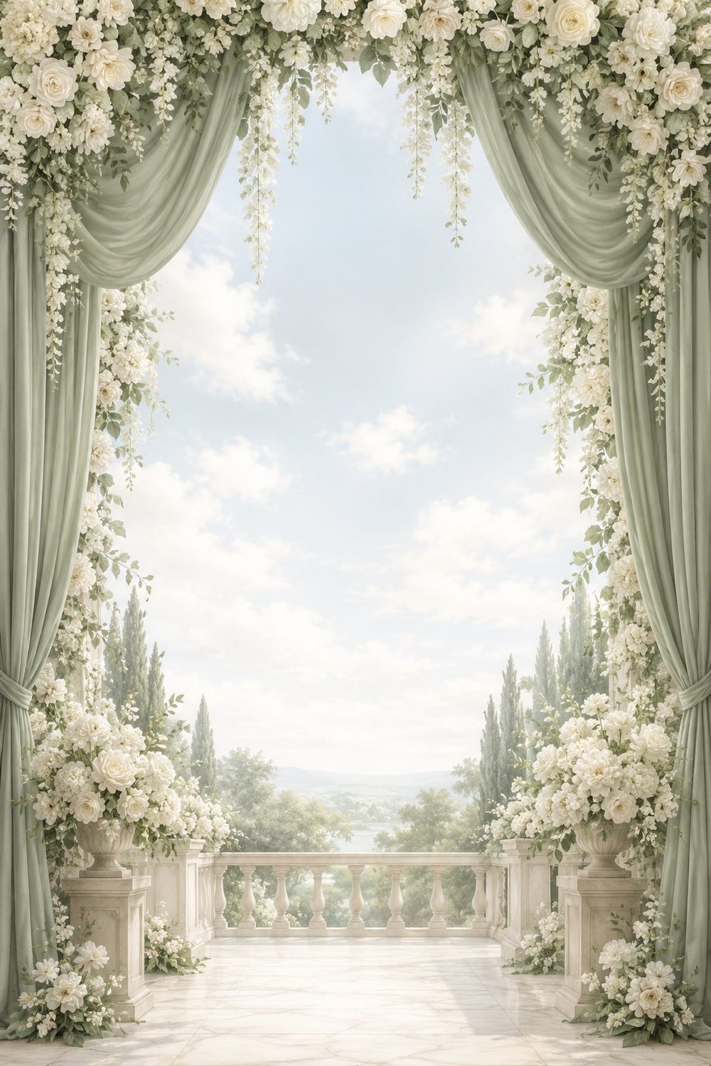 Sage Rose wedding website & invitation design